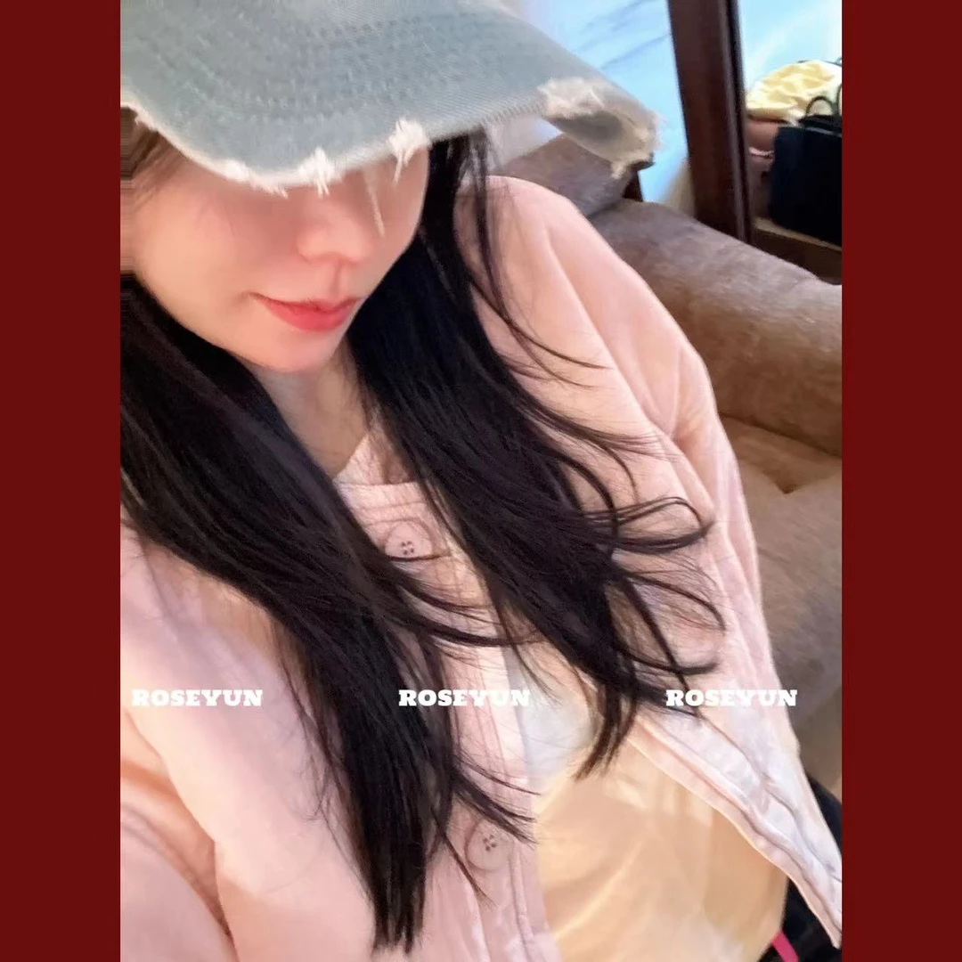 【Rose Yun】橡皮粉鎏光丝绒棉服外套  JY115037