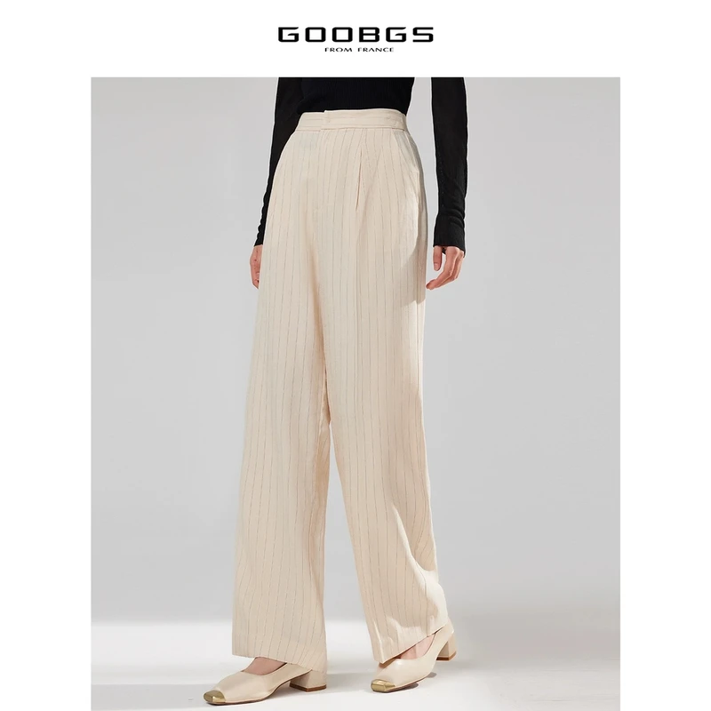 【谷邦L+】谷邦GOOBGS 条纹直筒裤 G3191631