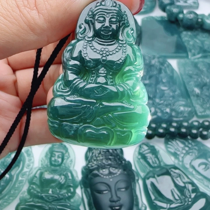 翡翠未镶嵌颈饰多样性发货天然A货翡翠