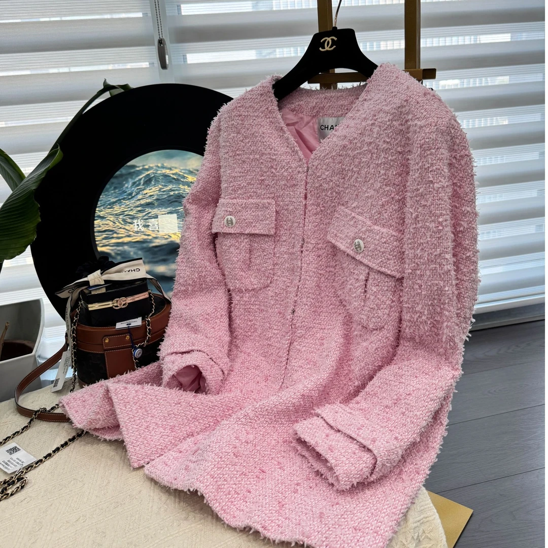 99新 Chanel/香奈儿 21C樱花粉外套 38码 40码 44码