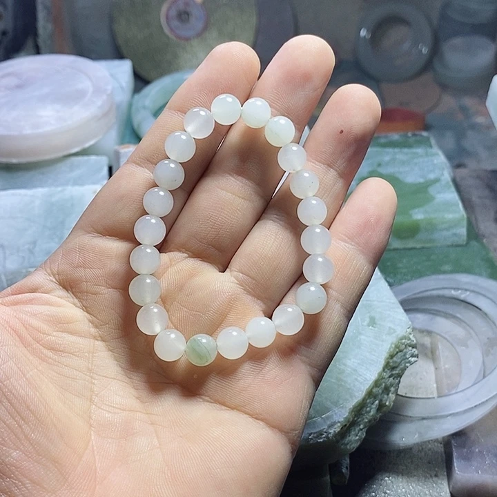 温***静手链石英质玉未镶嵌