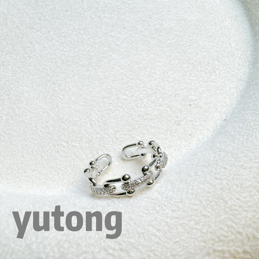 铜合金锆石戒指 【雨桐轻奢饰品】设计款戒指YT03206#2