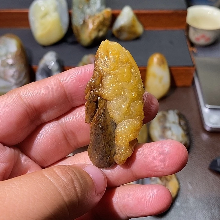 刘***针颈饰未镶嵌和田玉