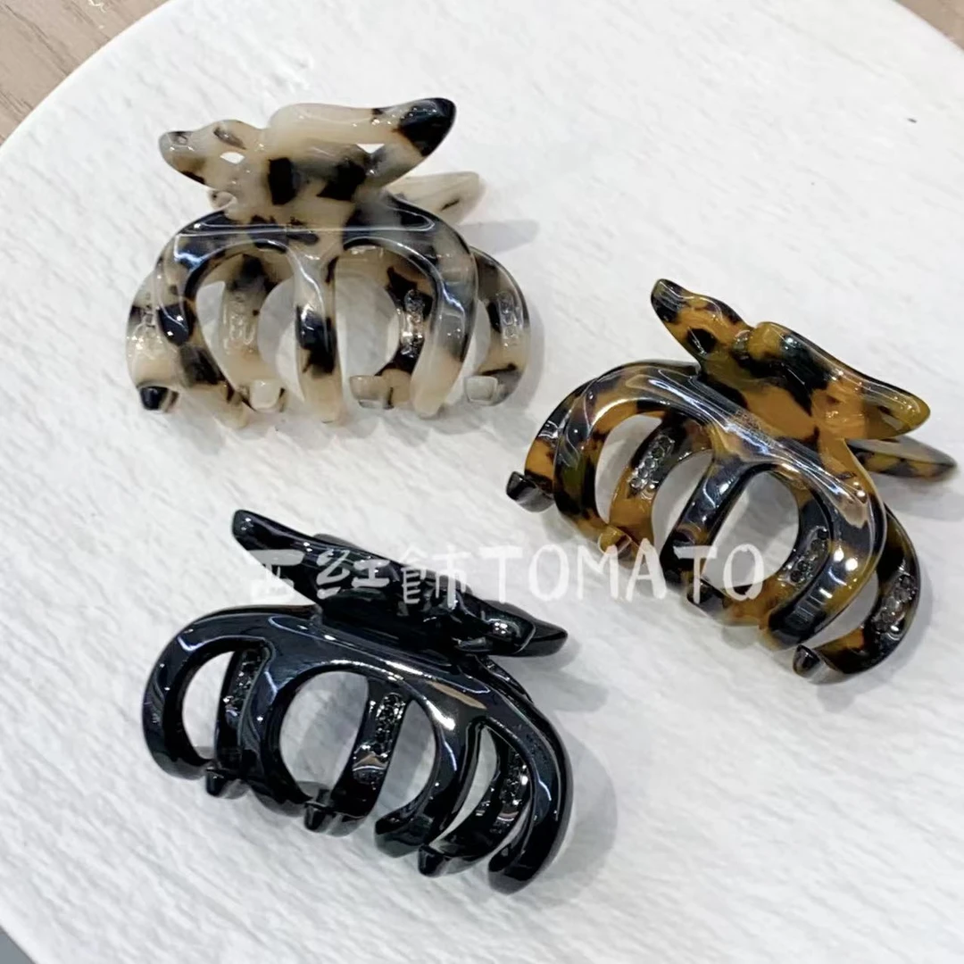 西红饰TOMATO韩国东大门高级加厚醋酸立体蝴蝶南瓜半抓