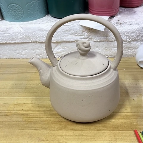 微瑕，明火，烧水壶，变形700毫升，白色