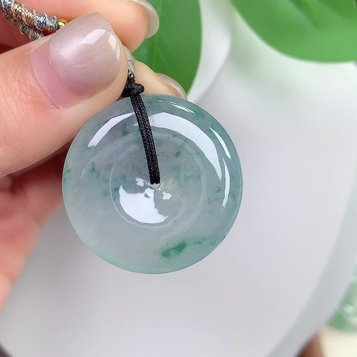 翡翠未镶嵌颈饰22:29.1-5.8mm