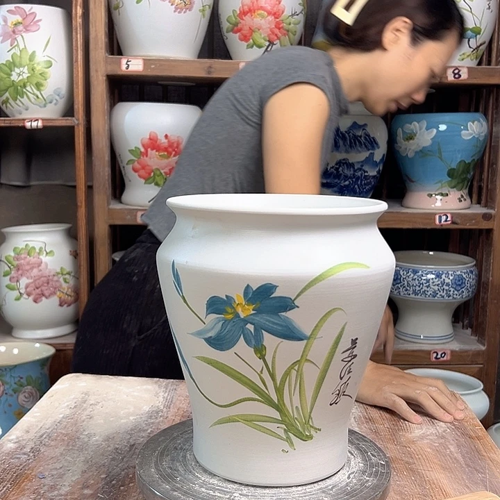 小脚玉兰新款陶瓷陶瓷套陶瓷陶瓷