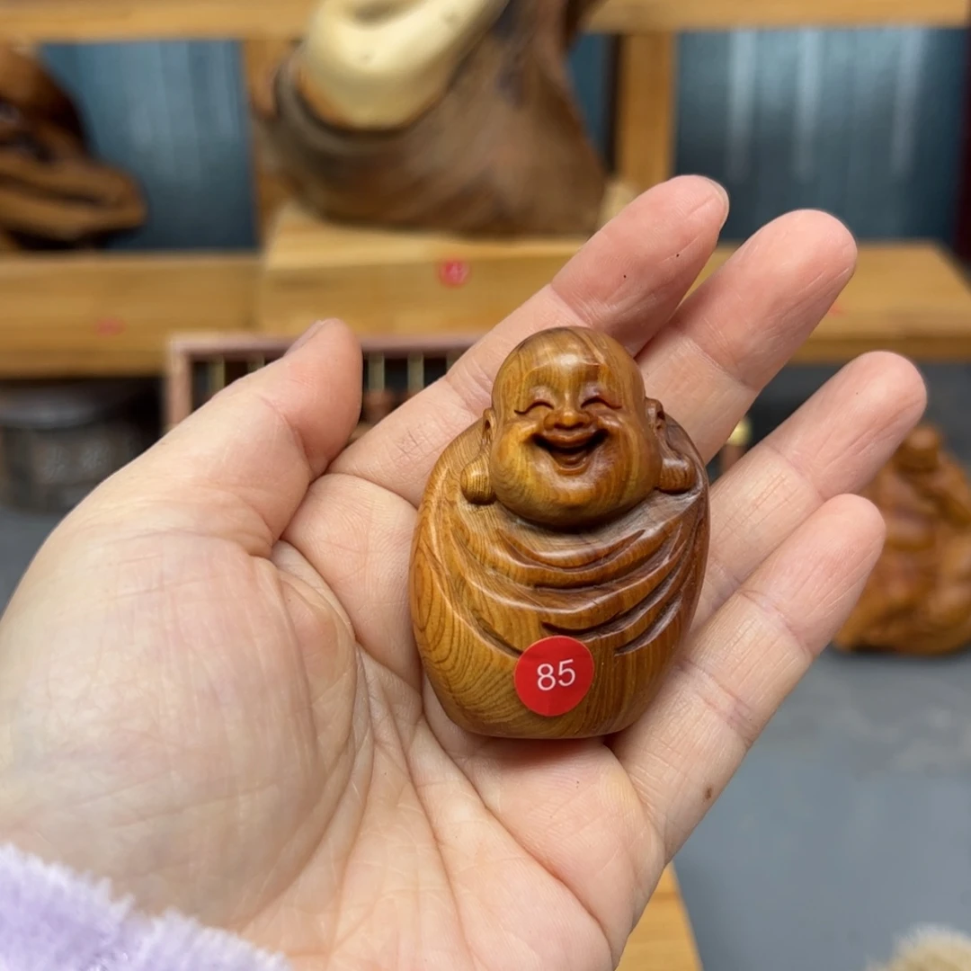云***心木崖柏木摆件手把件