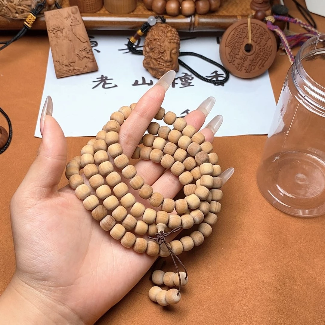 檀香木手串/手链8*9*108无磨