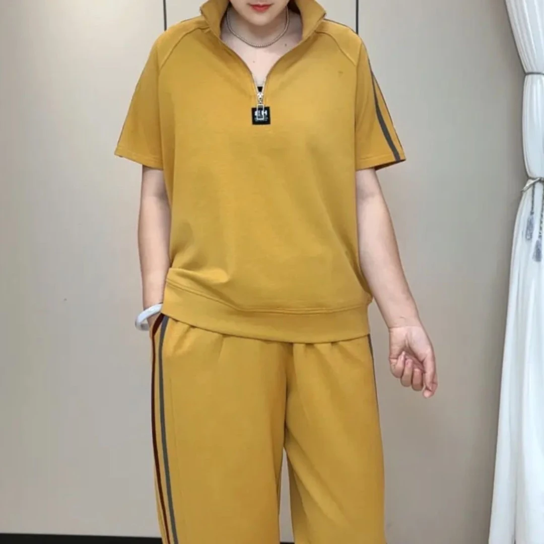 韩版时尚套装城市运动风时尚套装上衣夏季休闲风女装运动服