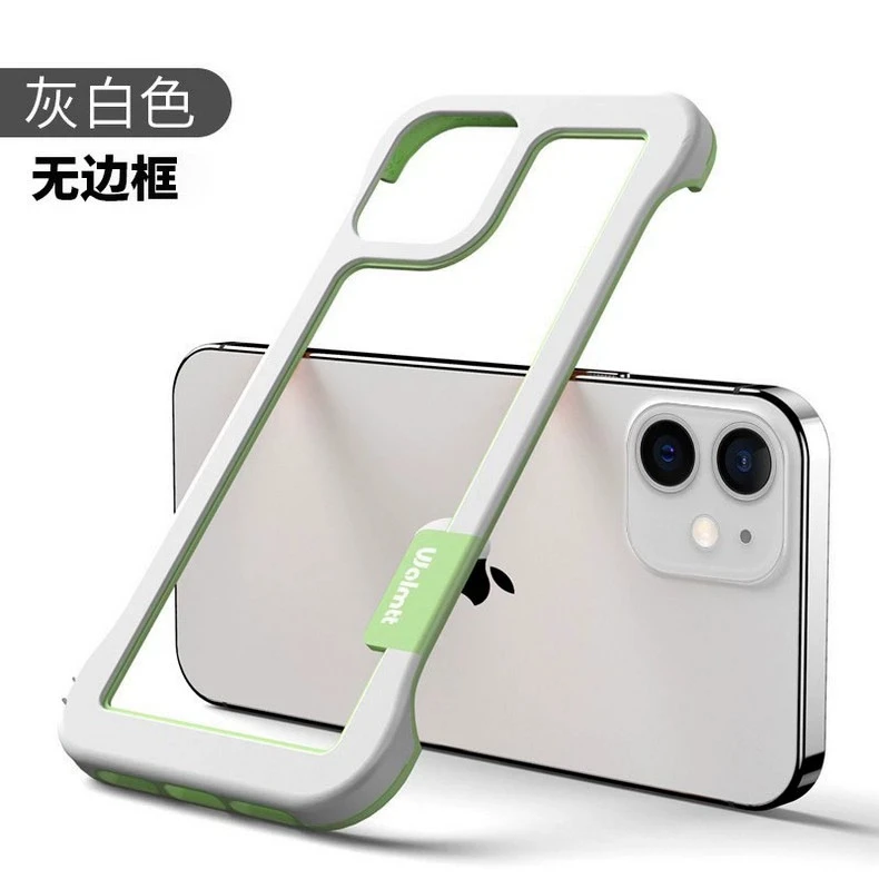 适用苹果16ProMax无边框散热手机壳新款镂空背板透气网红软壳