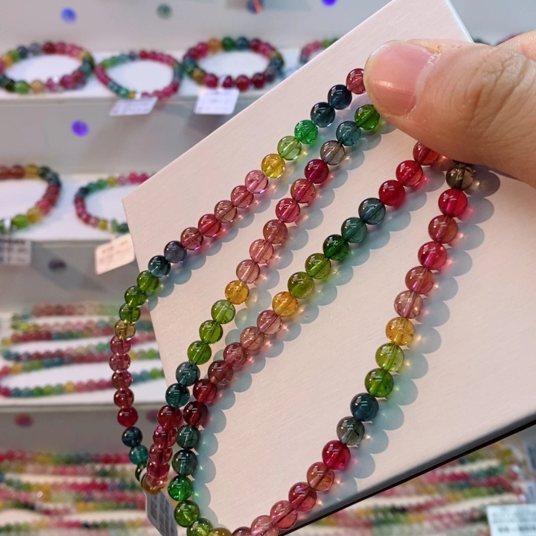 未镶嵌手链碧玺多样性发一条