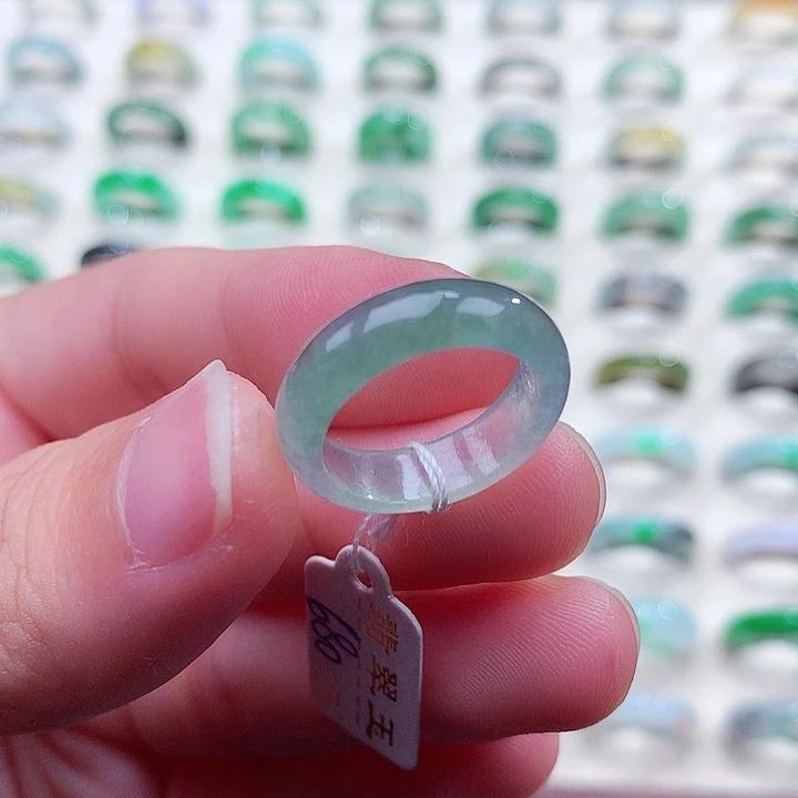 翡翠未镶嵌戒指12号