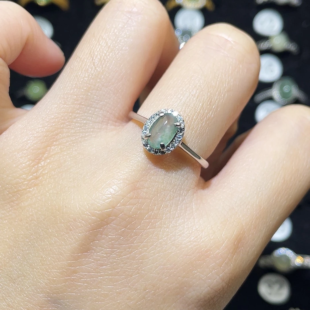 翡翠未镶嵌戒指戒指