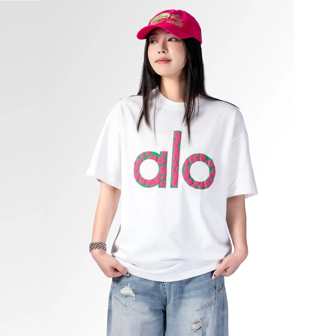 9MMalo短袖男女款T恤新款字母发泡立体印花中性半袖宽松休闲上衣