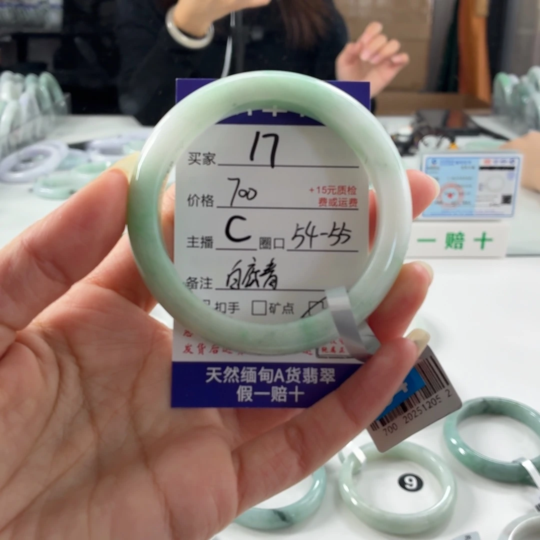 翡翠未镶嵌手镯54