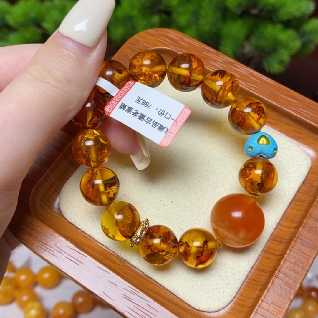 【闪购商品】未镶嵌蜜蜡手链手串