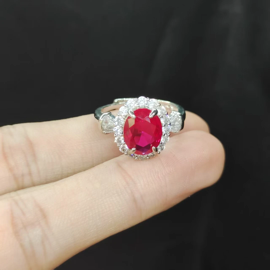 培育红宝石蛋面戒指【多样性发其一】