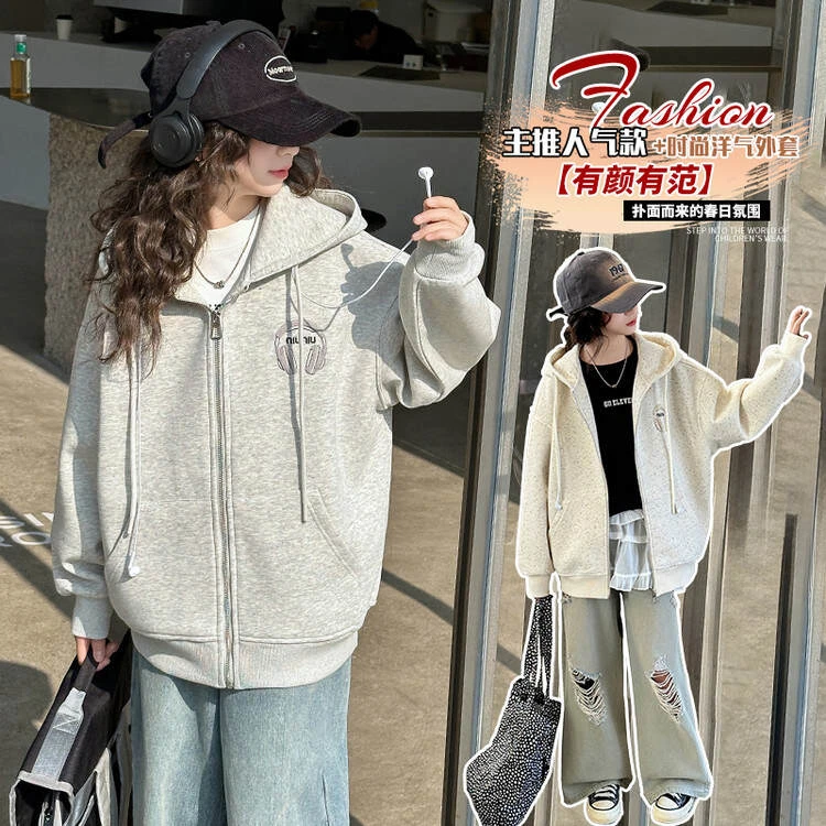 彩棉女童休闲帽春秋毛巾绣中大童岁