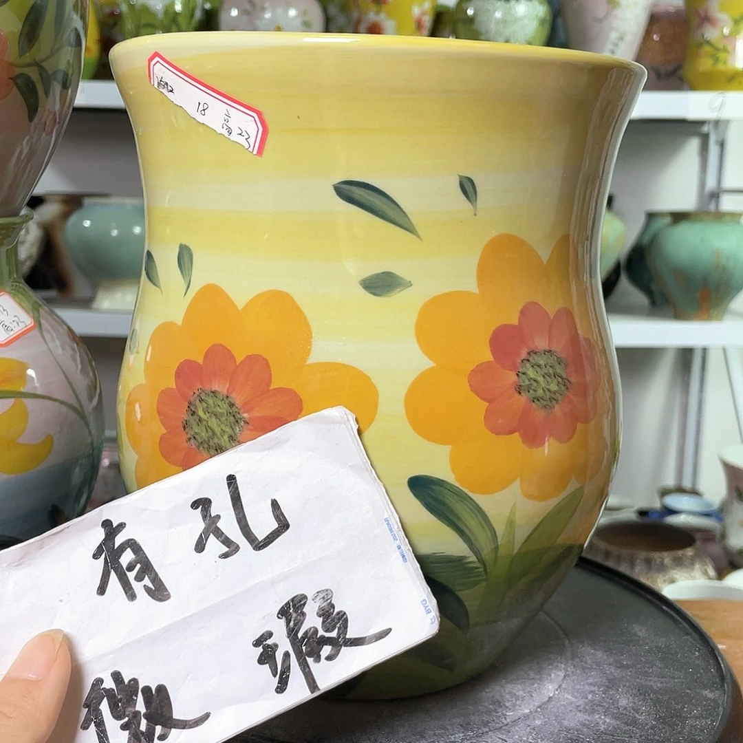 景德镇陶瓷花盆微瑕369