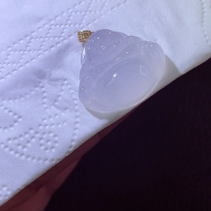 颈饰18K金镶嵌翡翠翡翠