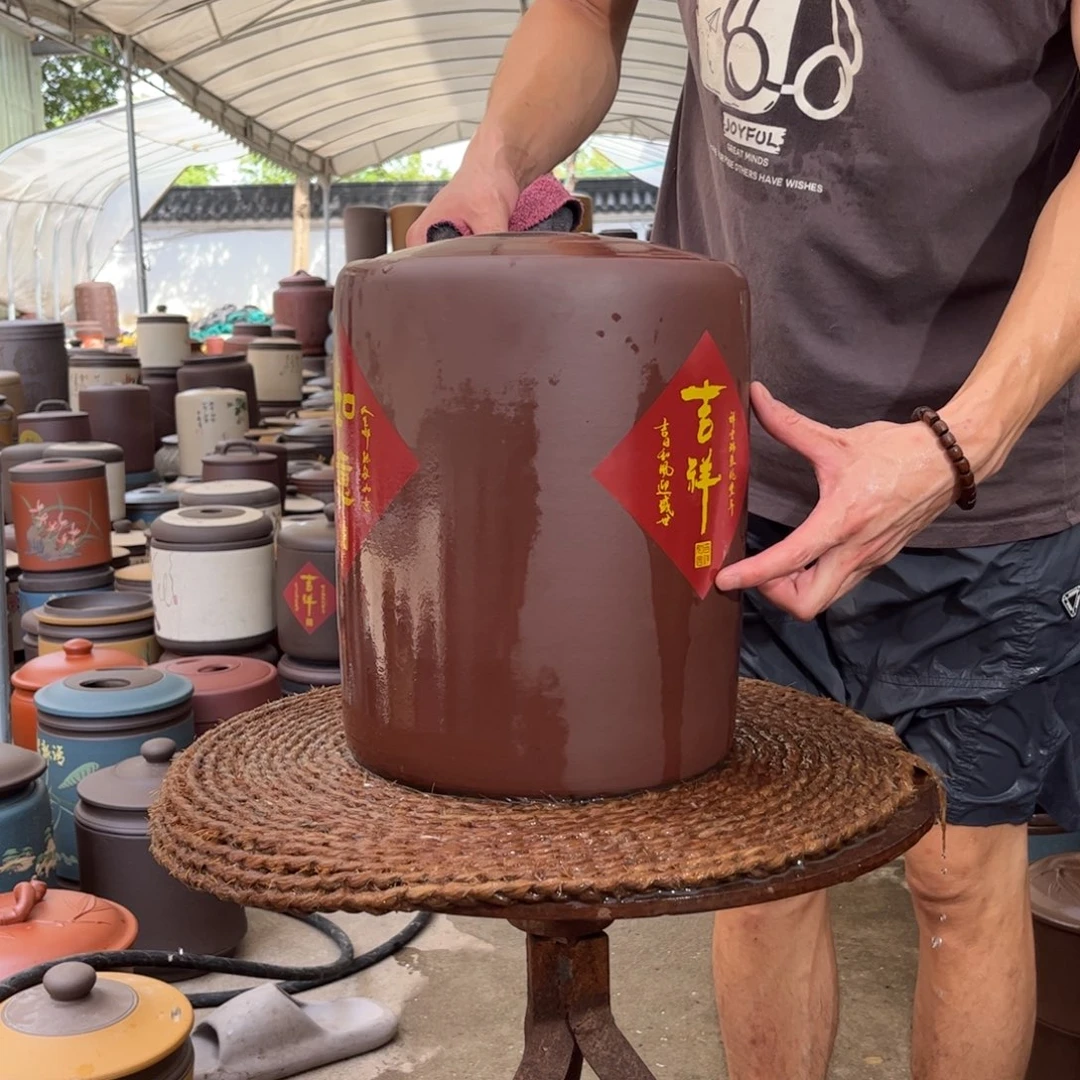 紫砂茶叶罐12 饼茶叶罐