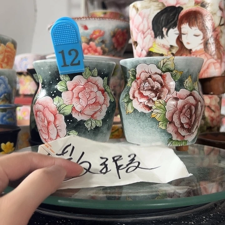 V***n景德镇手绘花盆 满38包邮
