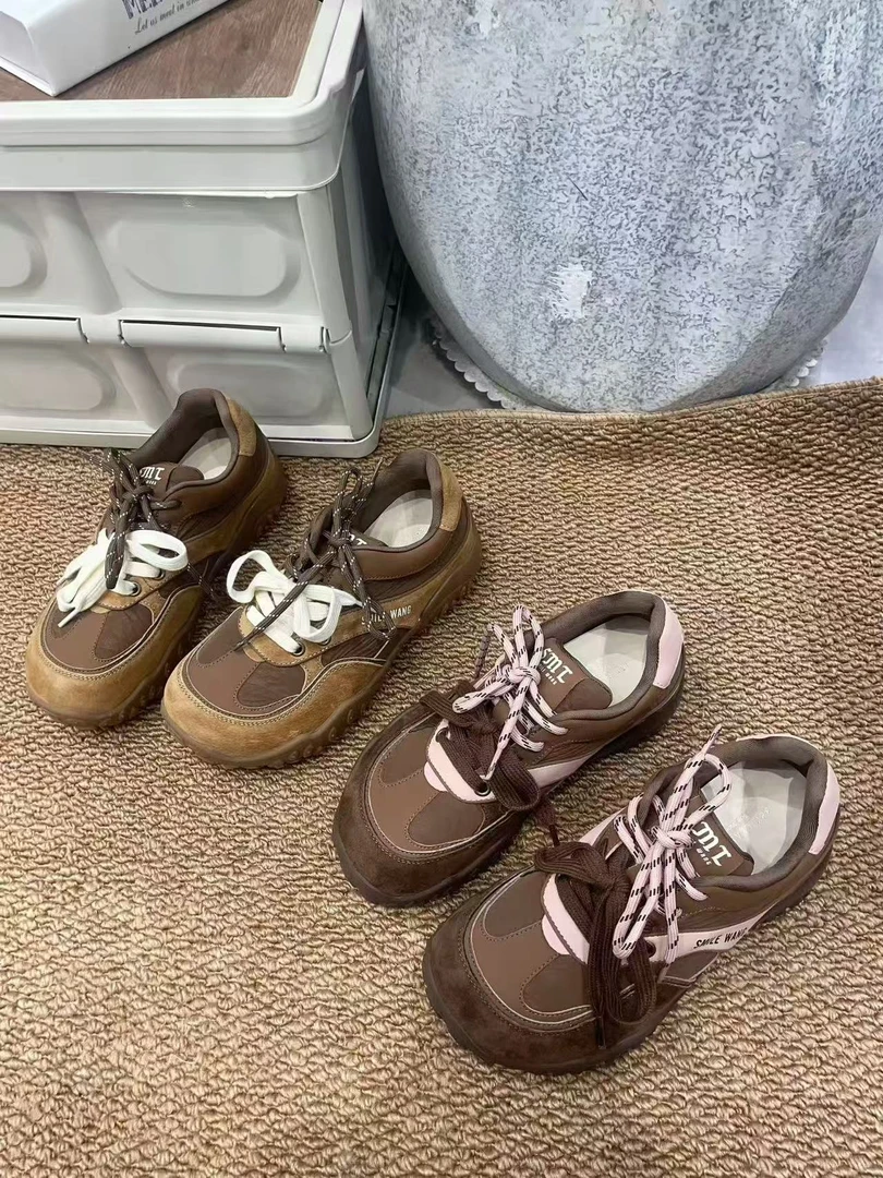 【大美家345】秋季女圆头拉皮巴拉德训阿甘鞋（55679）多