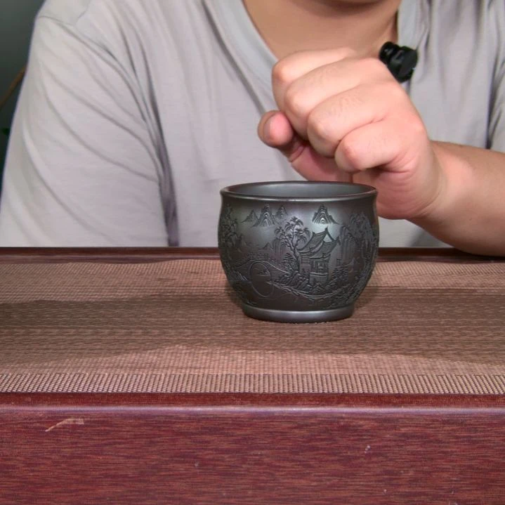 茶杯紫砂高货放漏