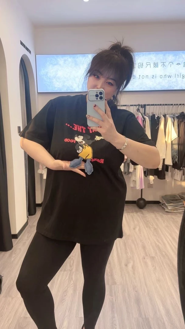 2025太阳花8808春夏新款立体米奇半袖T恤