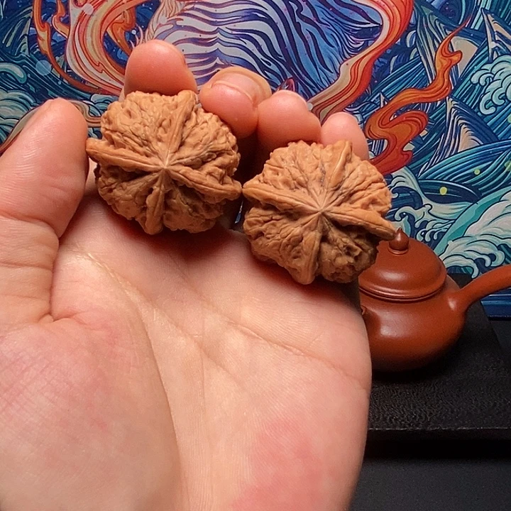 把件文玩核桃35玉玺四棱240