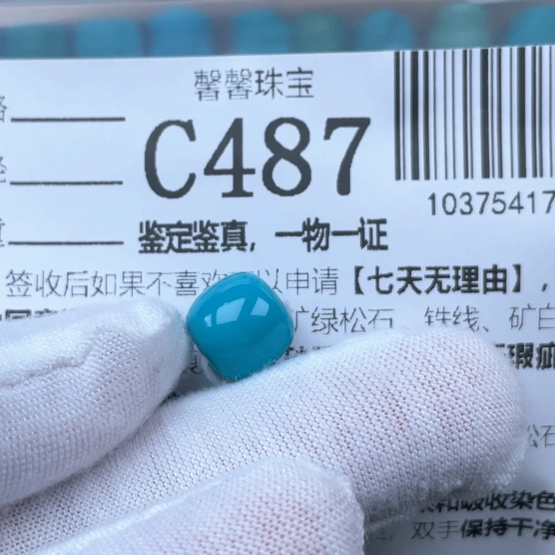寂***吴绿松石未镶嵌颈饰10.4mm