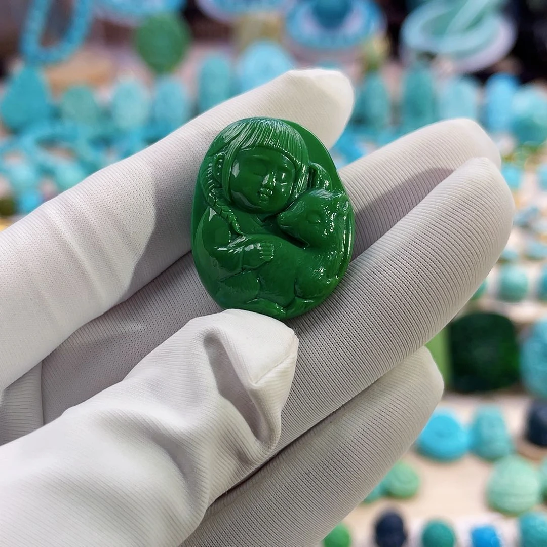 绿松石珠宝奇石未镶嵌