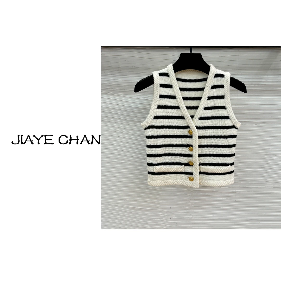 【西西高定】新款条纹马夹