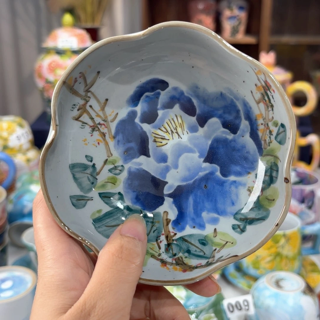 景德镇手绘高温釉下彩陶瓷茶具