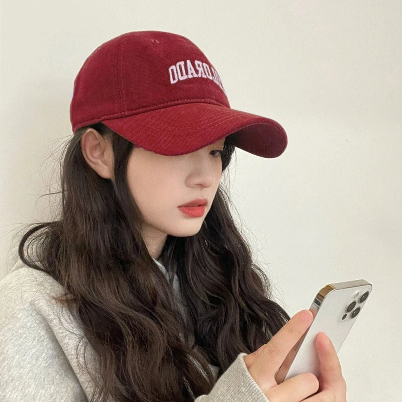 新款高品质字母刺绣大头围棒球帽子加大加宽帽檐显脸小鸭舌帽男女