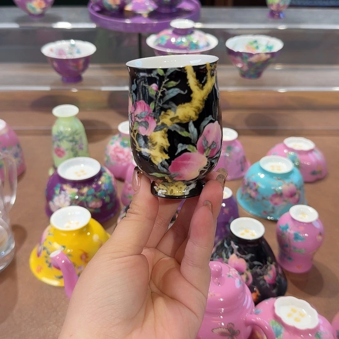 珐琅彩主人杯茶具套装