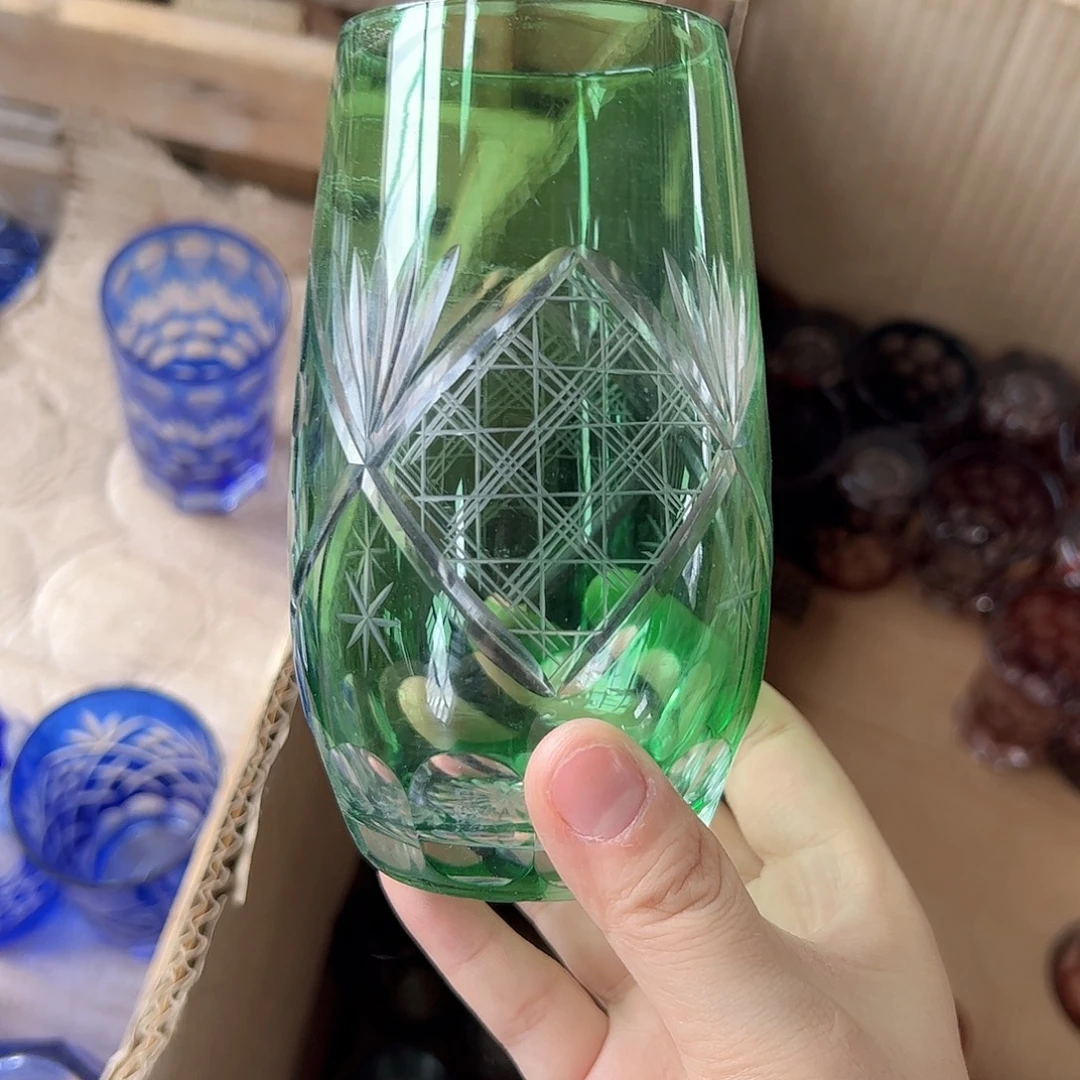 高脚款水晶玻璃微瑕一个