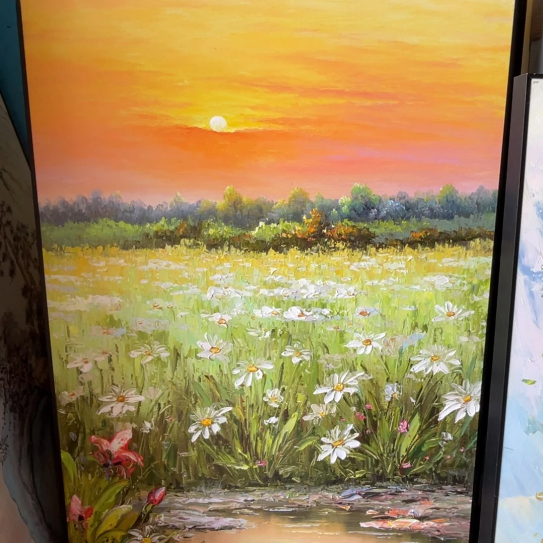 油画油画作品欣赏70.110带铝合金框