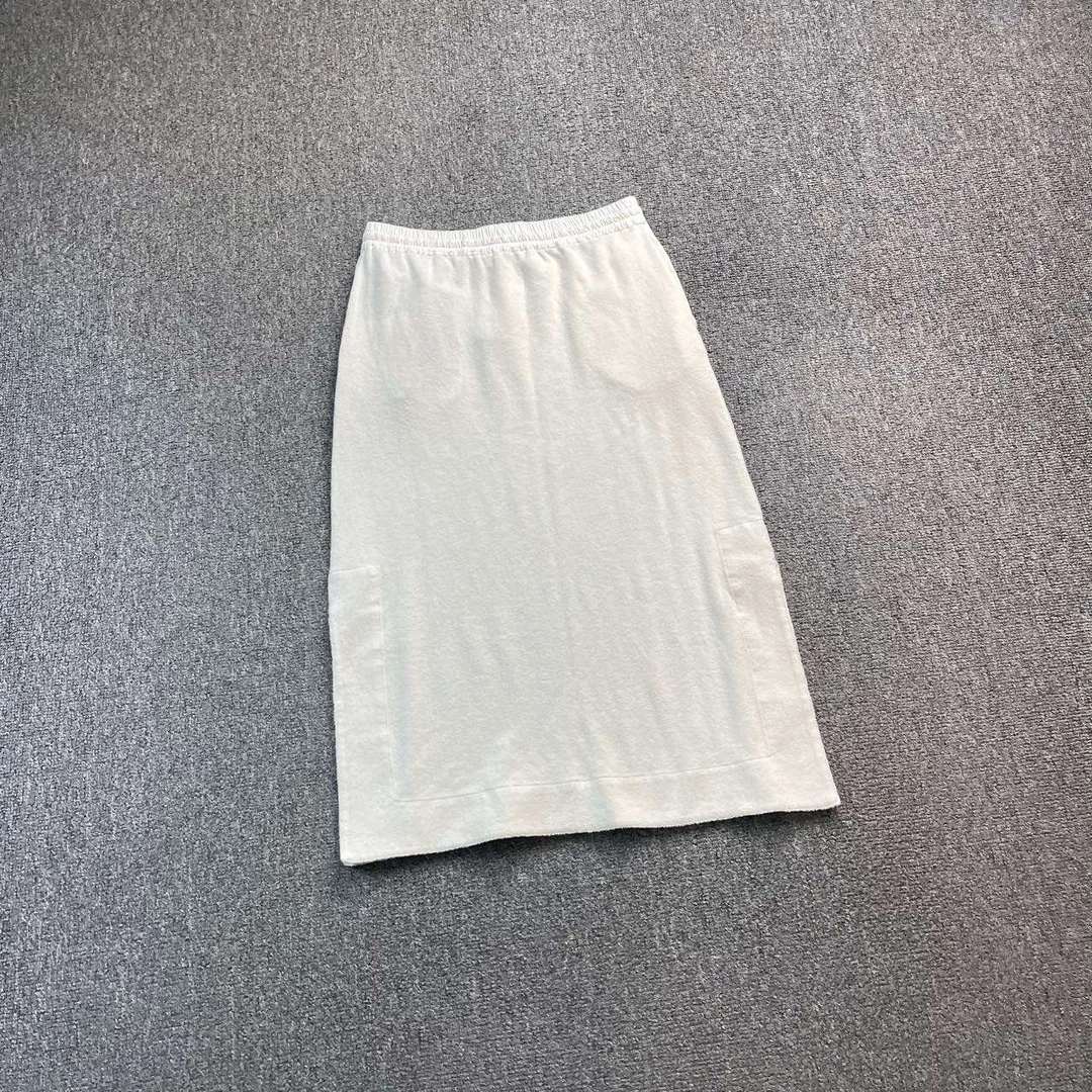 99新 maje (tt5) JIL Sander 白色毛巾包臀裙 S码 bc903364