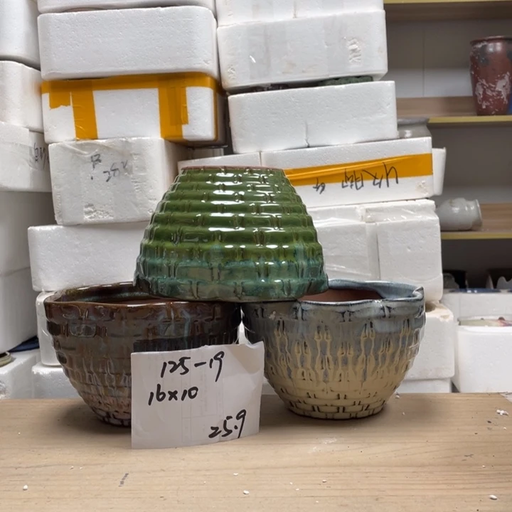 粗陶多肉花盆微瑕19