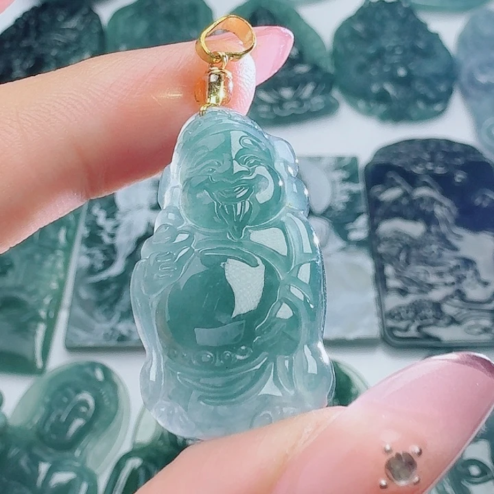 翡翠未镶嵌颈饰8888888888多样性发其一