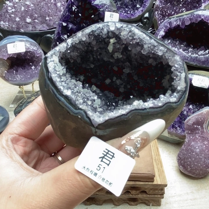 珠宝半成品紫晶未镶嵌