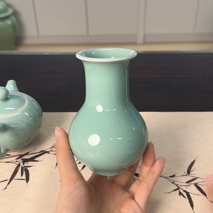 龙泉云间青瓷小米茶器