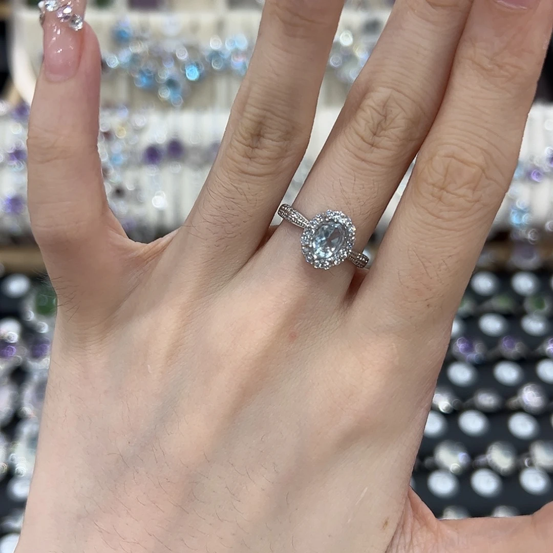 银S925镶嵌戒指紫晶