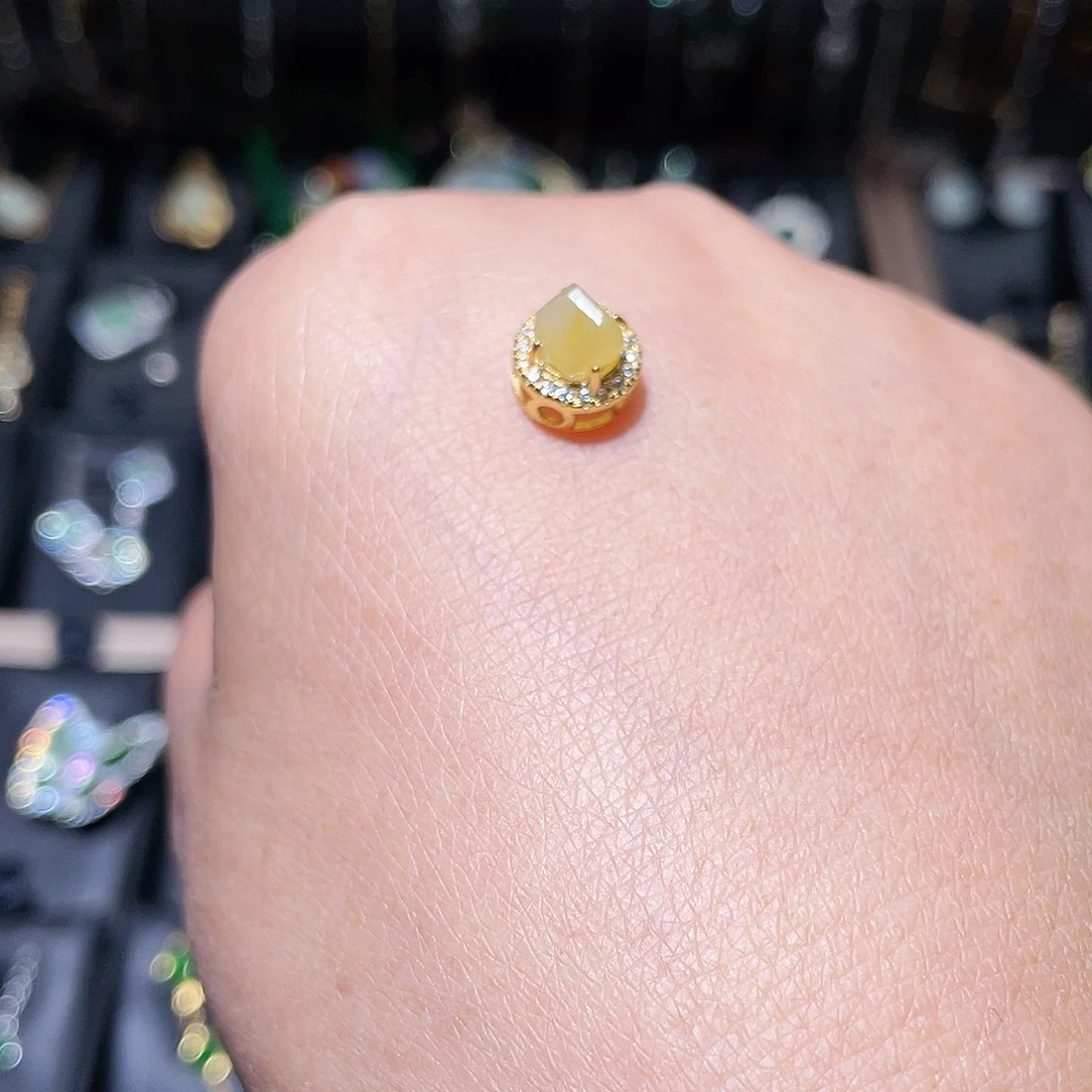 翡翠银S925镶嵌颈饰