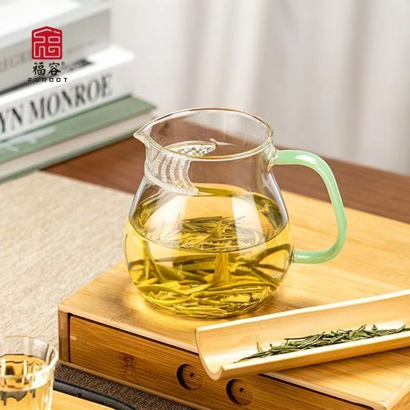 福容大容量月牙杯耐热玻璃高档简约日式分茶器