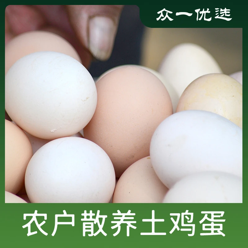 湖北广水农户散养土鸡蛋50枚