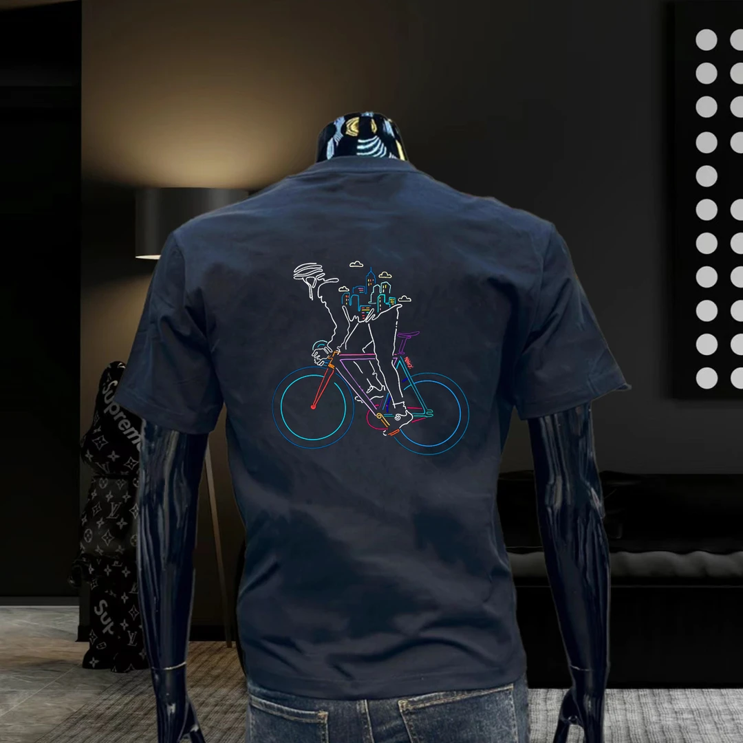 重磅品质纯棉短袖男士T恤2025夏季新款潮流百搭宽松半袖上衣男t