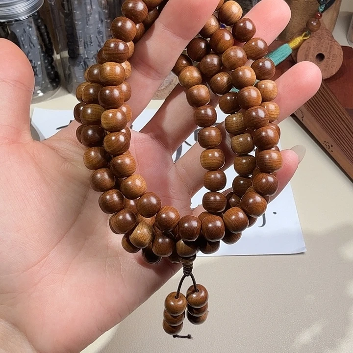 檀香木印度迈索尔老山檀香黑金8/9/108横纹虎皮沉水檀香王